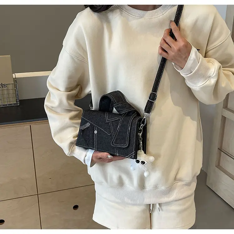 Women Denim Crossbody Bag Blue 2024 New — feature 14