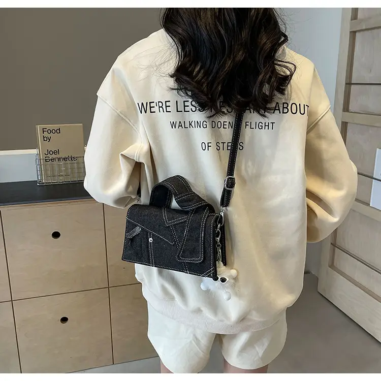 Women Denim Crossbody Bag Blue 2024 New — feature 16