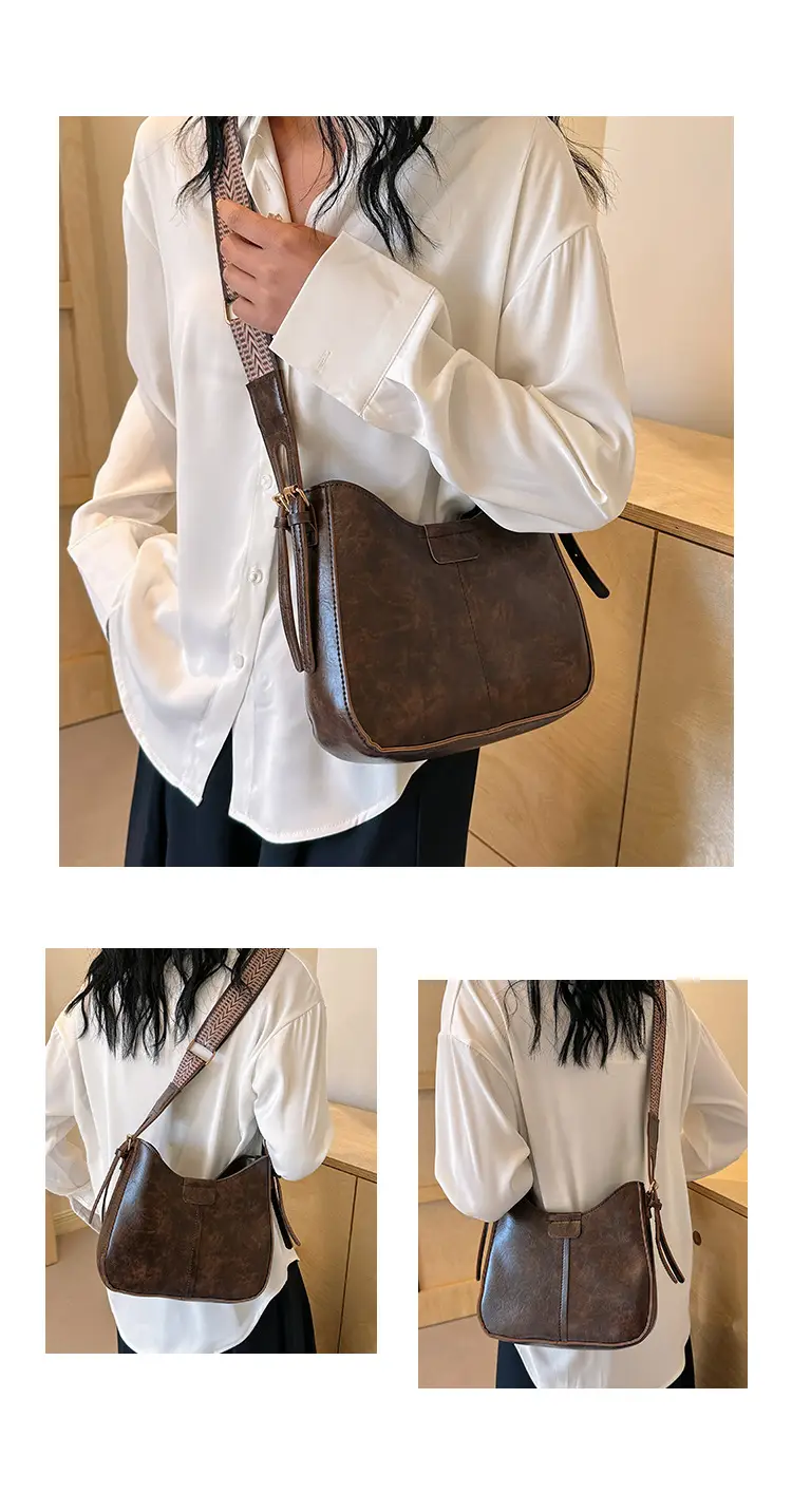 Vintage Maillard Black Leather Shoulder Bag 2024 β feature 29