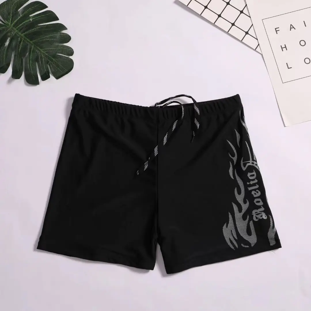 Factory Direct Sales Swimming Trunks Men's Anti-Embarrassment Loose Quick-Drying Men's Boxer Swimming Trunks Swimsuit Suit Beach Trunks Equipment