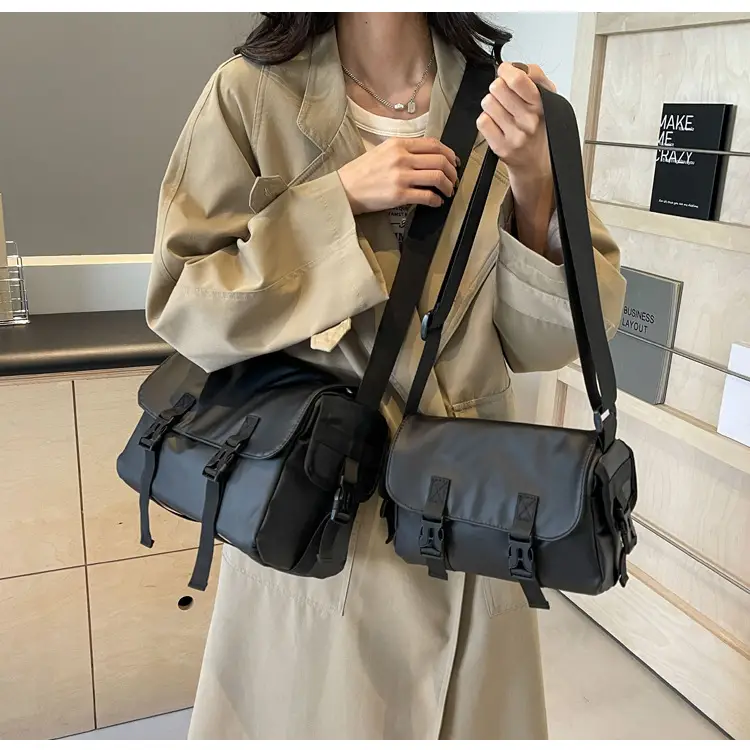 Wholesale Crossbody Messenger Bag Grey Large Capacity — feature 23