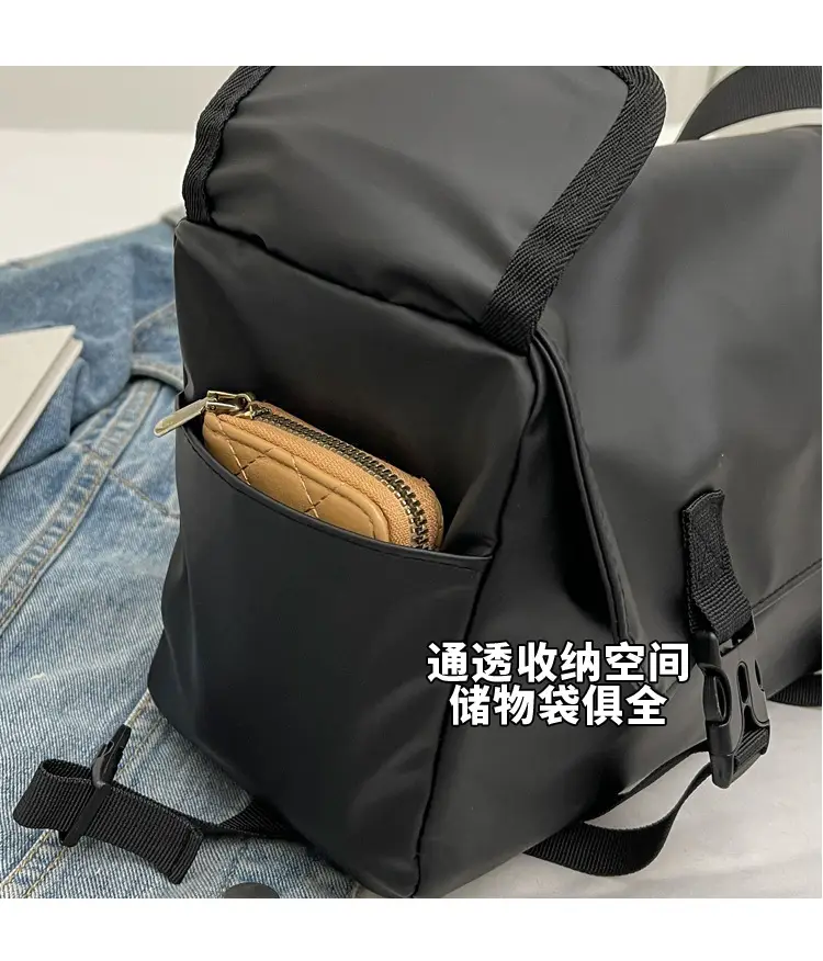 Wholesale Crossbody Messenger Bag Grey Large Capacity — feature 5