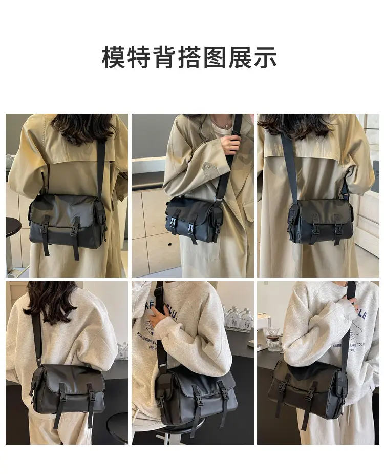 Wholesale Crossbody Messenger Bag Grey Large Capacity — feature 8