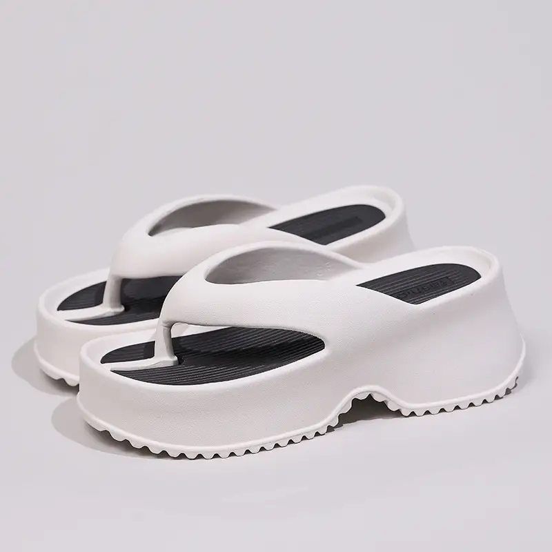 Pink Thick Bottom Flip Flops Summer 2024 Non-Slip EVA - Image 7