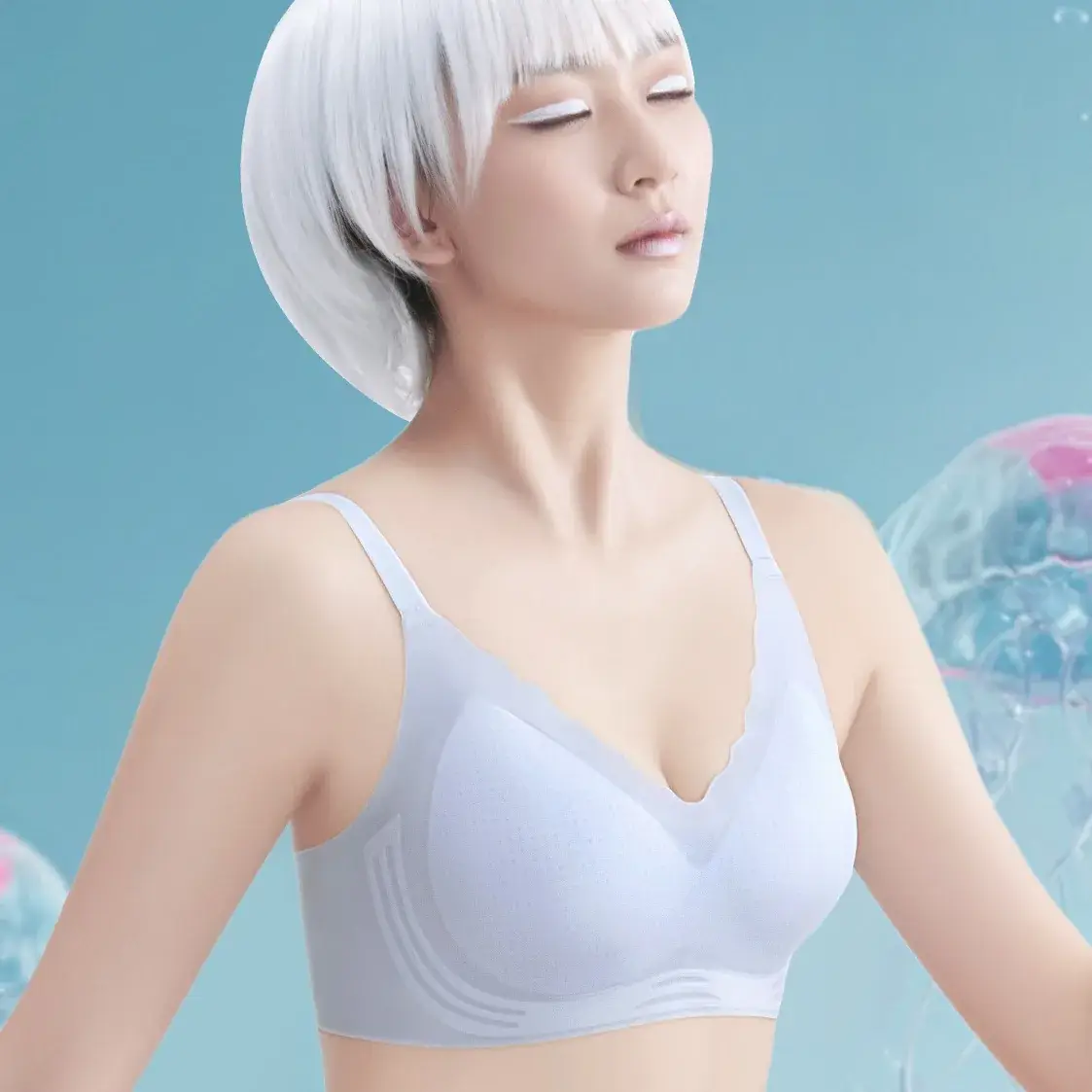 Ice Jelly Breathable Traceless Underwear Women's Soft Support Vest - Image 7