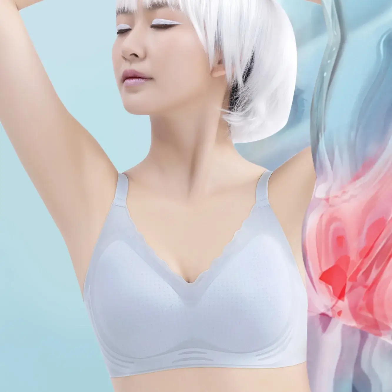 Ice Jelly Breathable Traceless Underwear Women's Soft Support Vest - Image 8