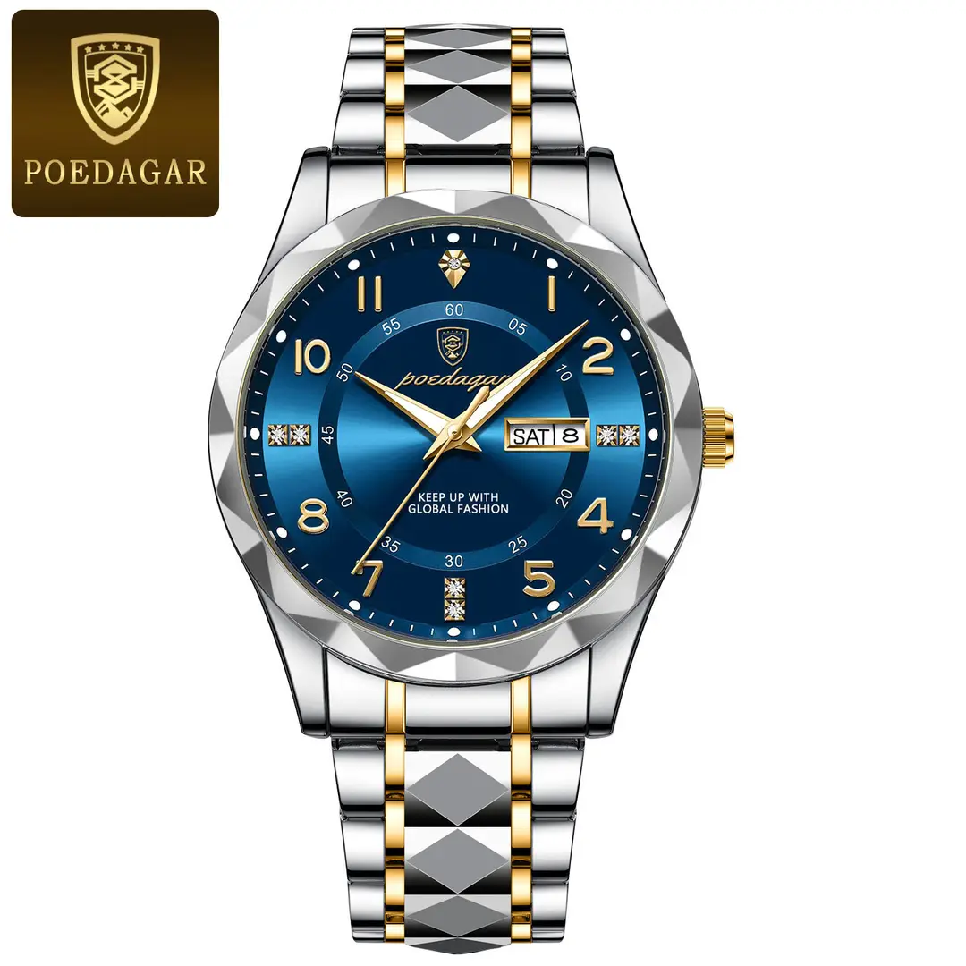 Swiss brand new men's watch luxury waterproof luminous quartz watch live foreign trade explosions a generation of hair