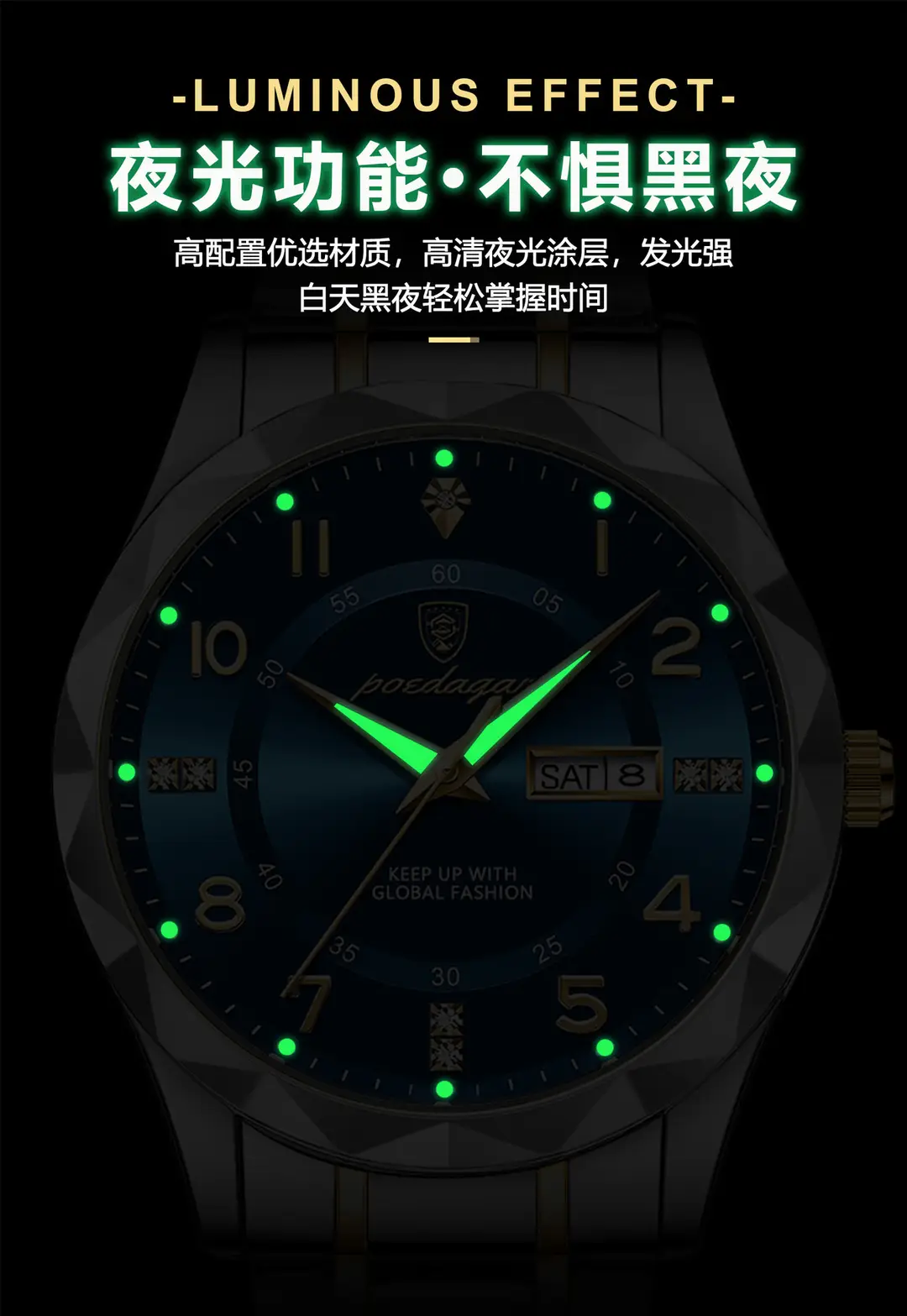 Swiss brand new men's watch luxury waterproof luminous quartz watch live foreign trade explosions a generation of hair — feature 11