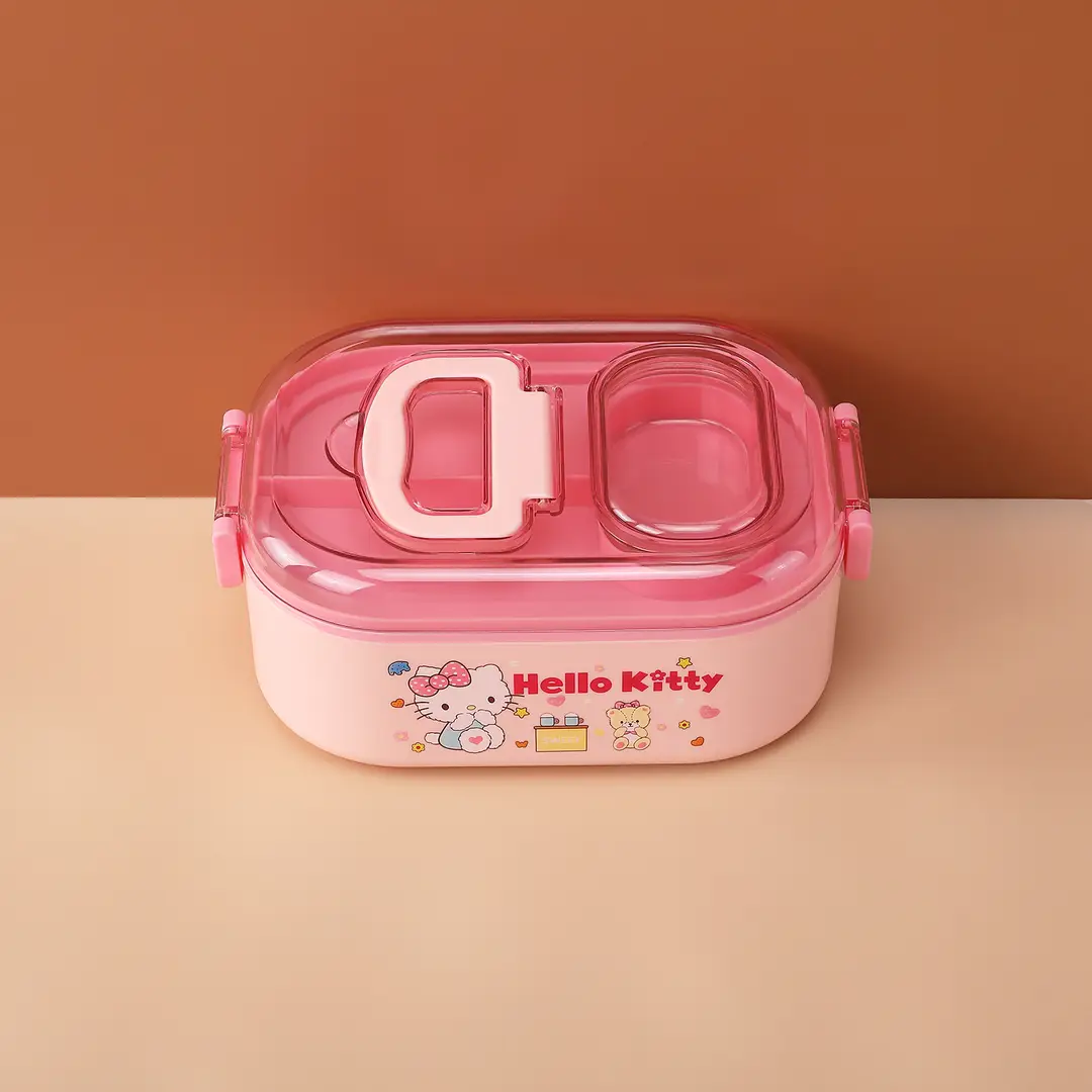 New Cute Cartoon Student 304 Stainless Steel Dinner Plate with Spoon School Children Lunch Box Insulated Lunch Box — feature 19