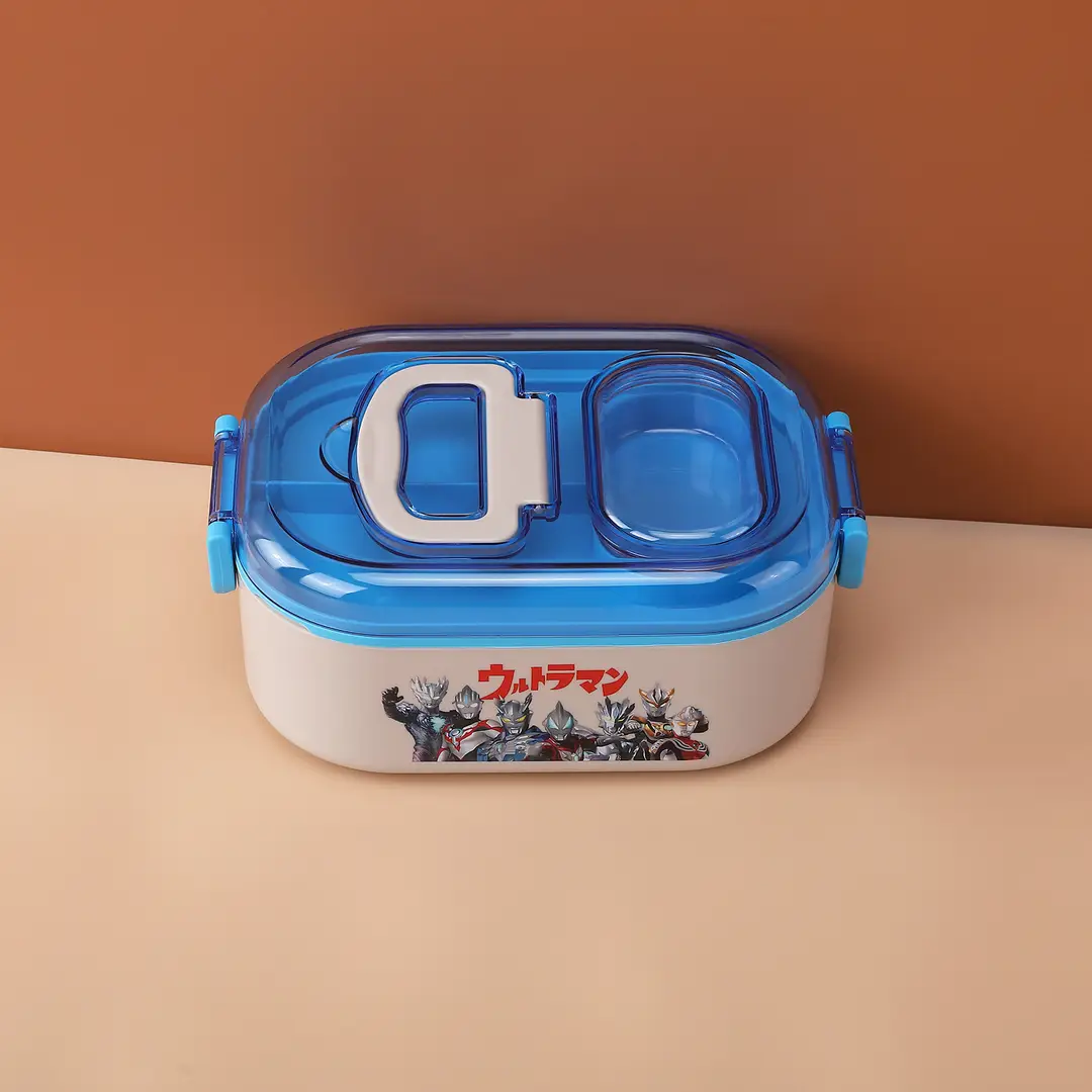New Cute Cartoon Student 304 Stainless Steel Dinner Plate with Spoon School Children Lunch Box Insulated Lunch Box — feature 21