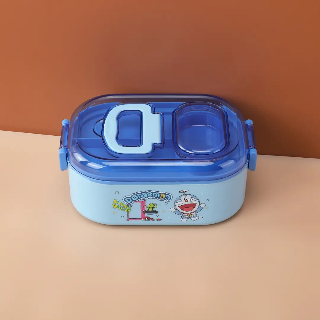 New Cute Cartoon Student 304 Stainless Steel Dinner Plate with Spoon School Children Lunch Box Insulated Lunch Box — feature 22