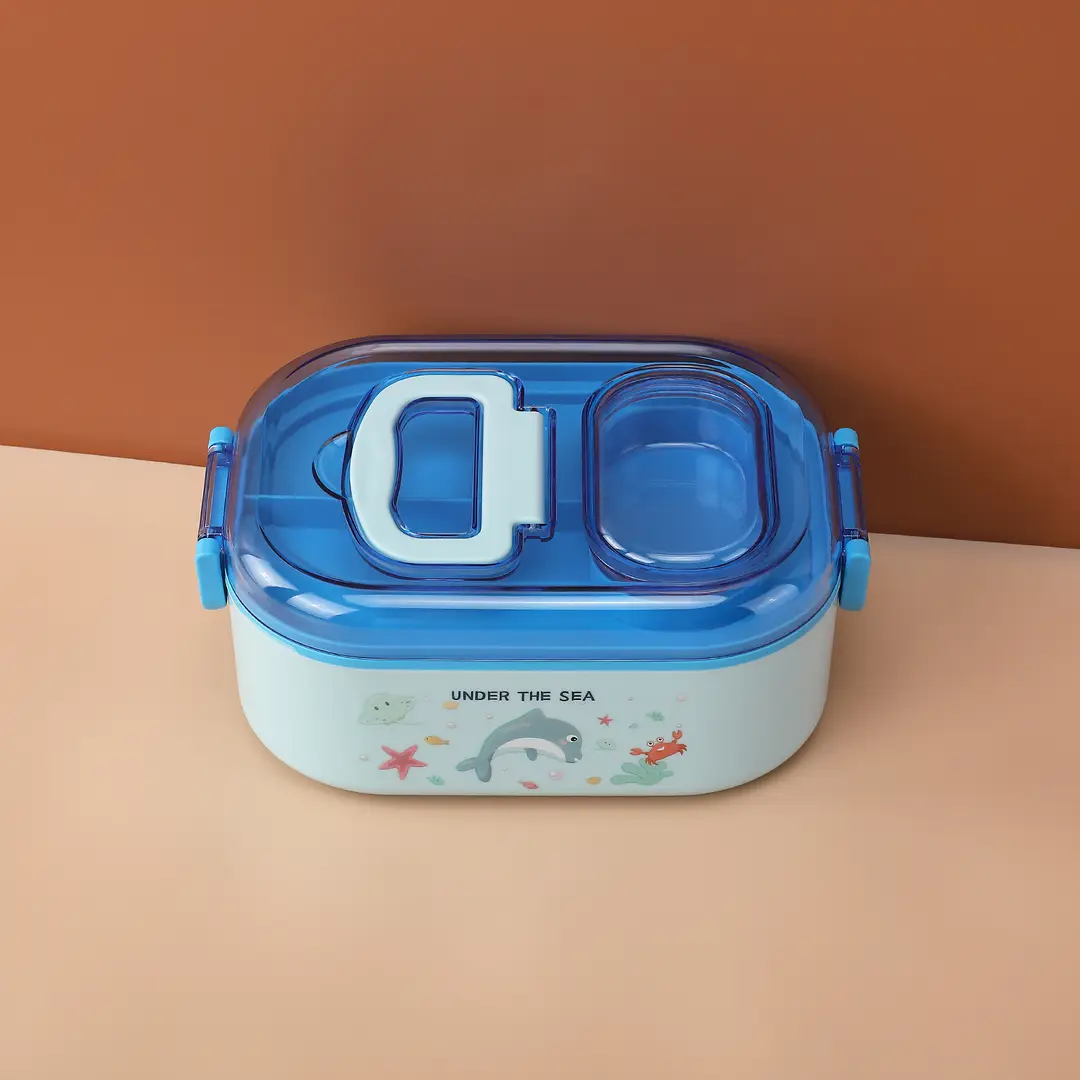 New Cute Cartoon Student 304 Stainless Steel Dinner Plate with Spoon School Children Lunch Box Insulated Lunch Box — feature 23