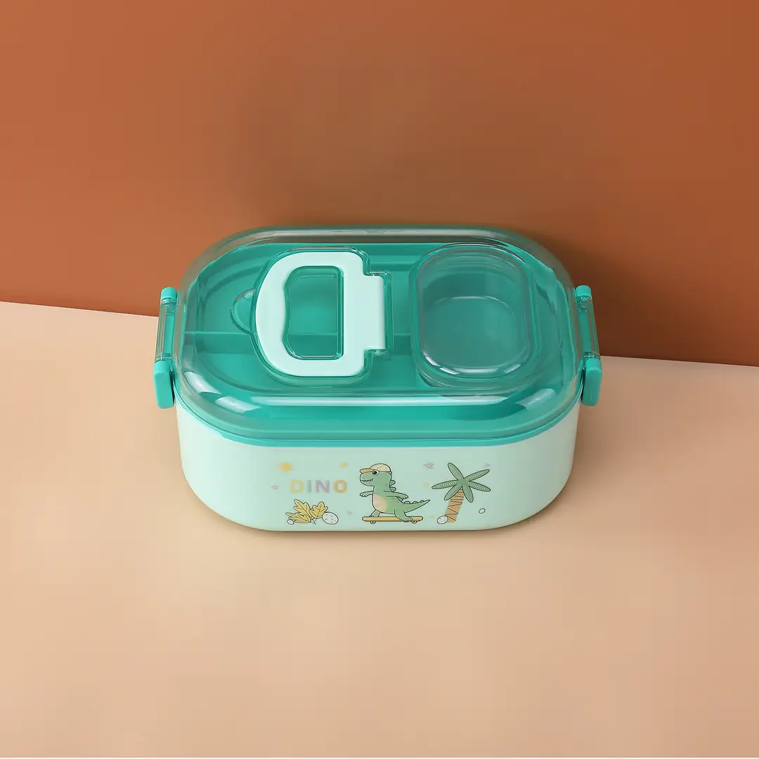 New Cute Cartoon Student 304 Stainless Steel Dinner Plate with Spoon School Children Lunch Box Insulated Lunch Box — feature 24