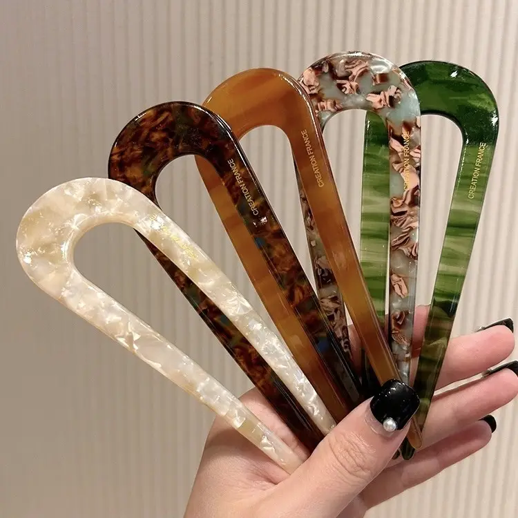 U-shaped Hair Curler Women Antique Ceramic Ball Head - Image 13