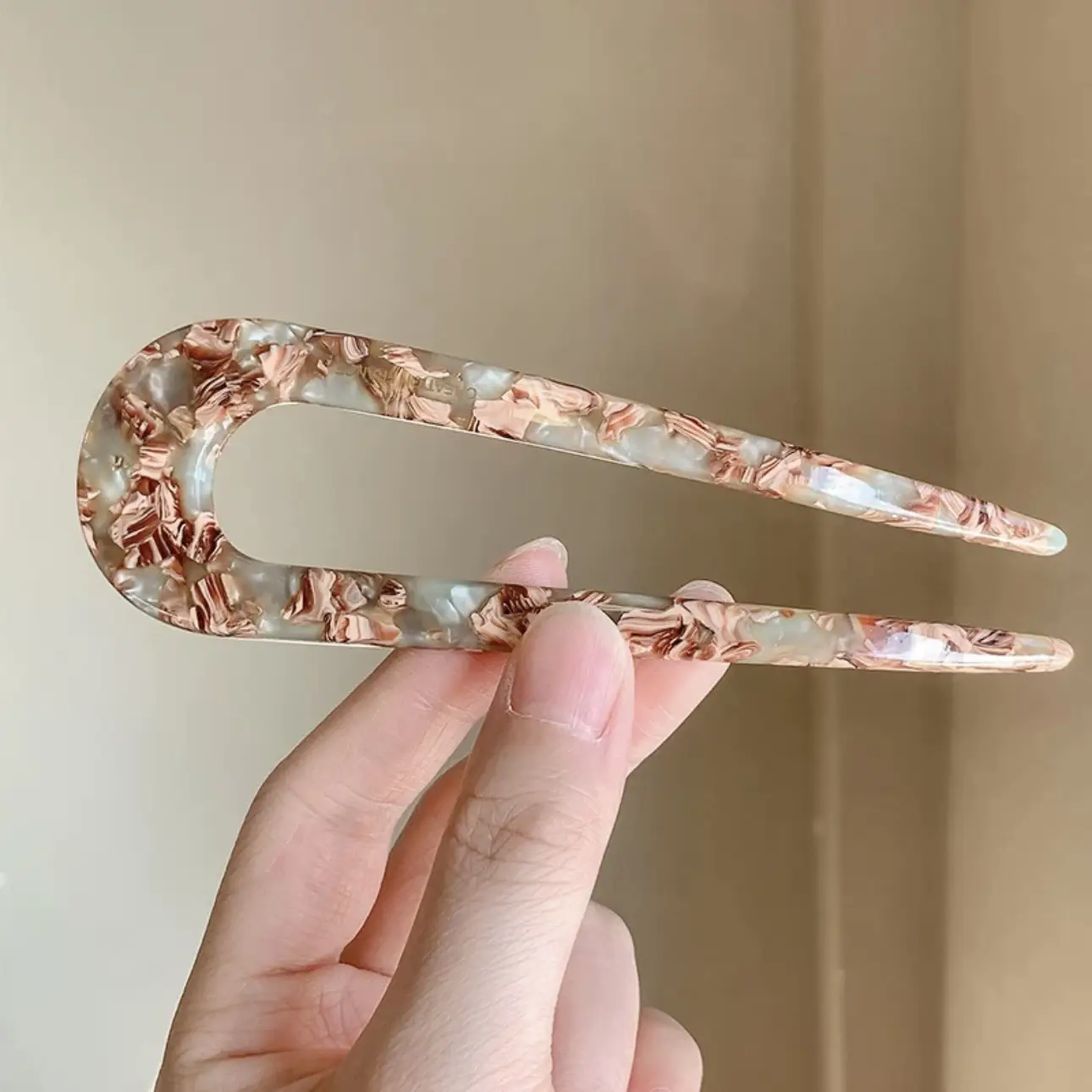 U-shaped Hair Curler Women Antique Ceramic Ball Head - Image 3