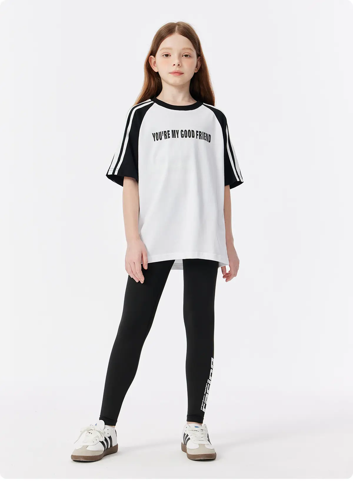 Kids Summer T-Shirt Gray Loose Fit Retro Japanese Style — feature 27