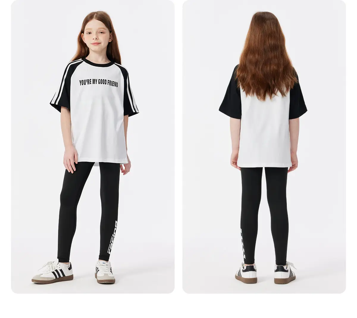Kids Summer T-Shirt Gray Loose Fit Retro Japanese Style — feature 29