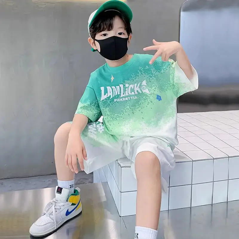 Boys Printed 2-Piece Summer Outfit 2026 - Image 5
