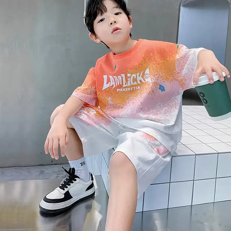 Boys Printed 2-Piece Summer Outfit 2026 - Image 6