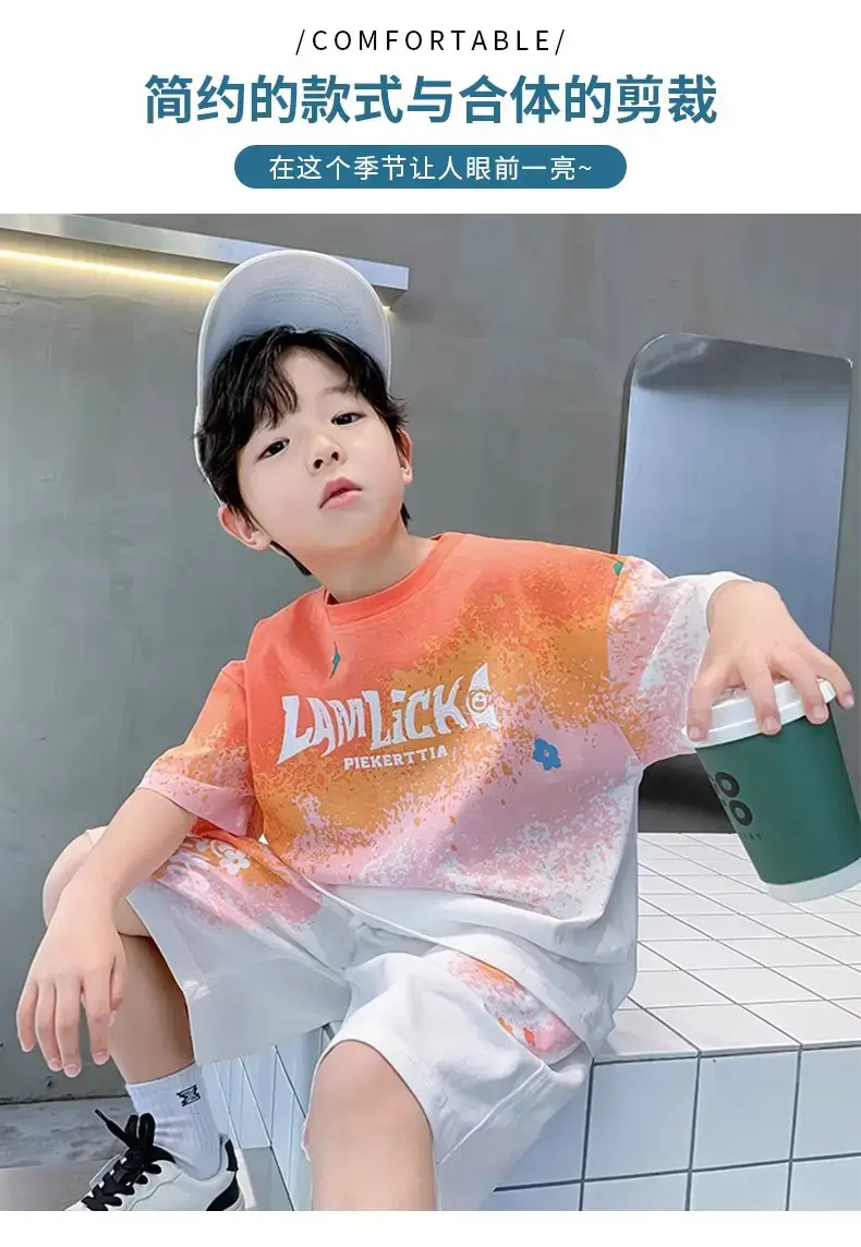 Boys Printed 2-Piece Summer Outfit 2026 — feature 3