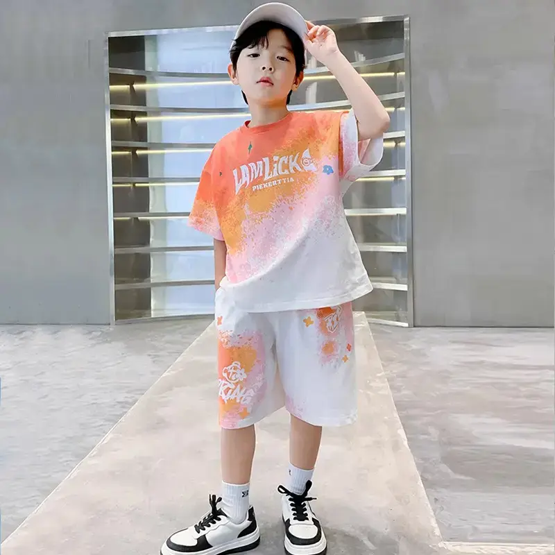 Boys Printed 2-Piece Summer Outfit 2026 - Image 2