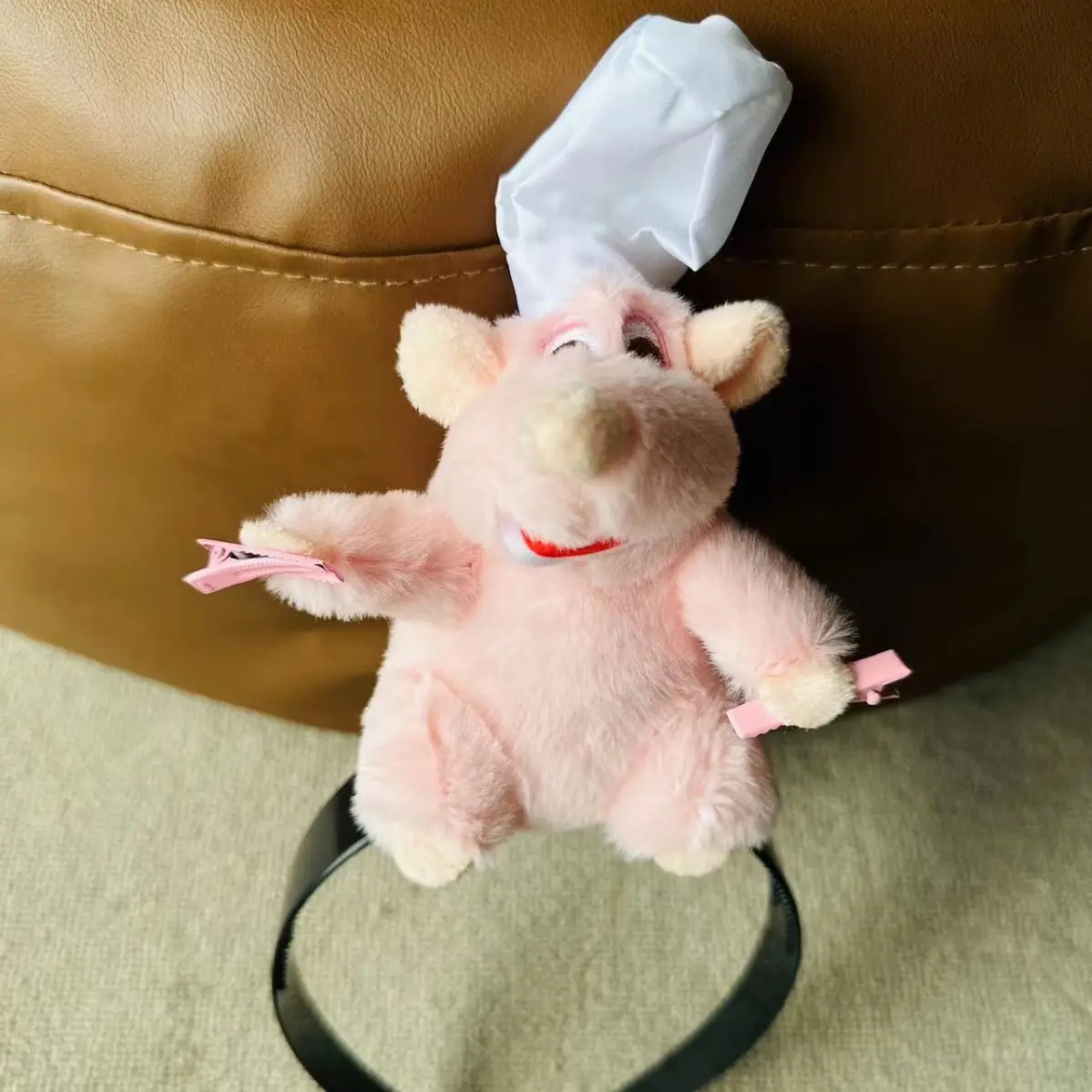 Cute Plush Mouse Face Wash Hair Band for Women