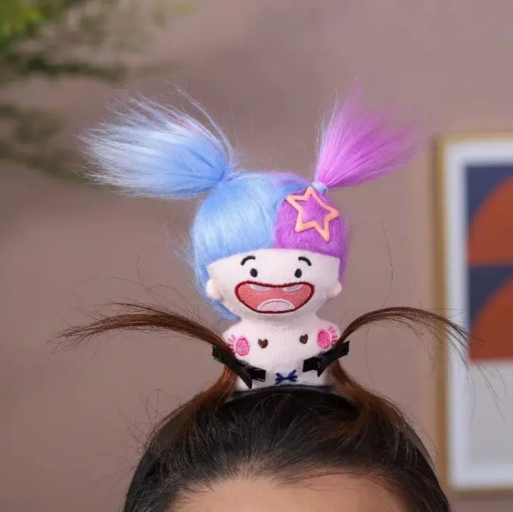 Cute Plush Mouse Face Wash Hair Band for Women