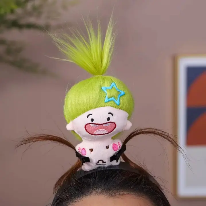 Cute Plush Mouse Face Wash Hair Band for Women