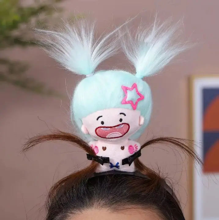 Cute Plush Mouse Face Wash Hair Band for Women