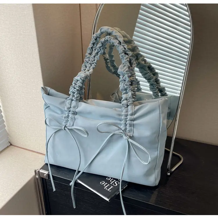 Korean Style Pink Bow Shoulder Tote Bag — feature 11