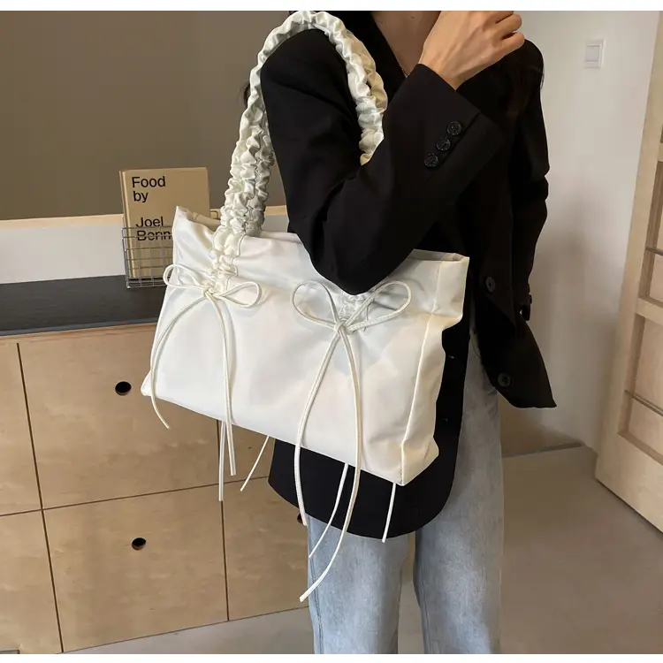 Korean Style Pink Bow Shoulder Tote Bag — feature 19