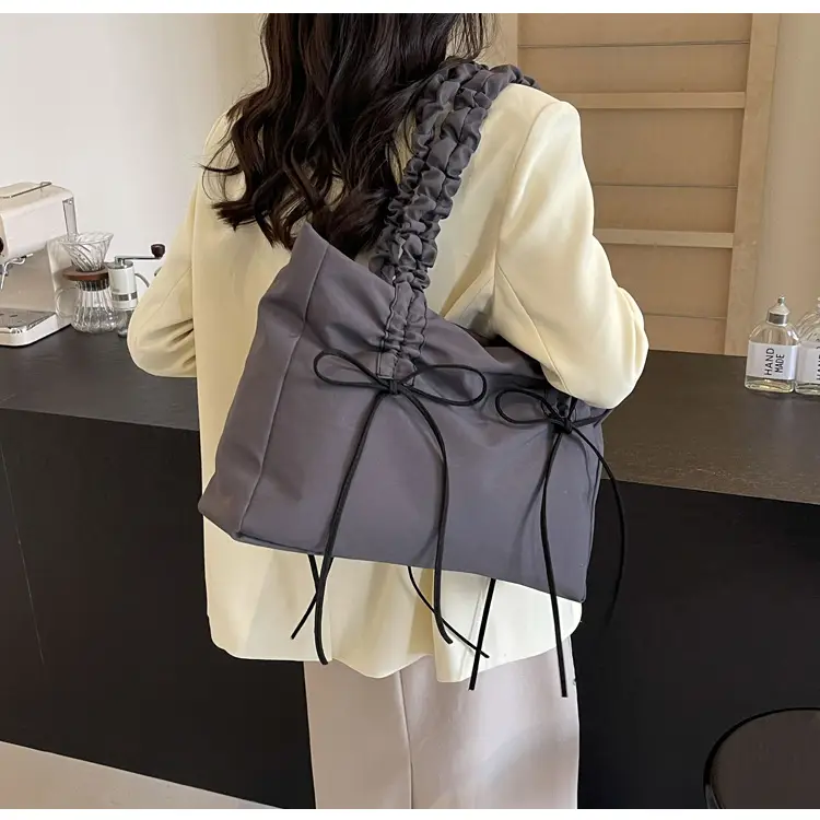 Korean Style Pink Bow Shoulder Tote Bag — feature 23