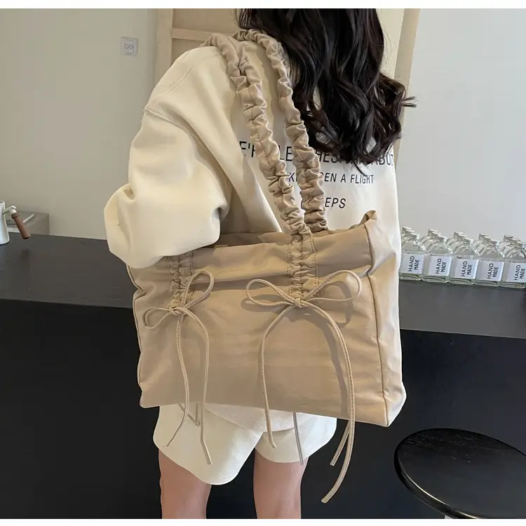 Korean Style Pink Bow Shoulder Tote Bag — feature 25