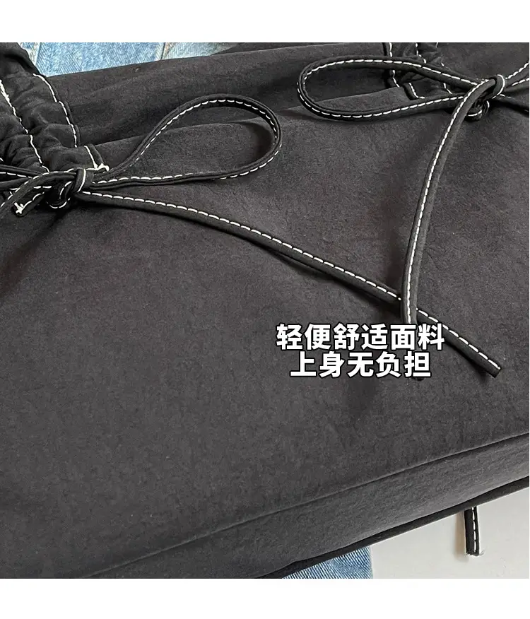 Korean Style Pink Bow Shoulder Tote Bag — feature 6