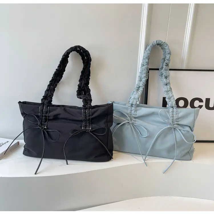 Korean Style Pink Bow Shoulder Tote Bag — feature 9