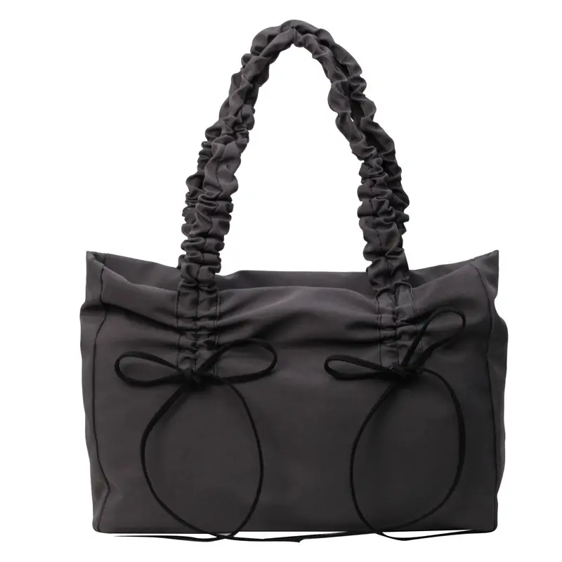 Korean Style Pink Bow Shoulder Tote Bag - Image 4