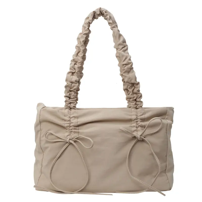 Korean Style Pink Bow Shoulder Tote Bag - Image 6