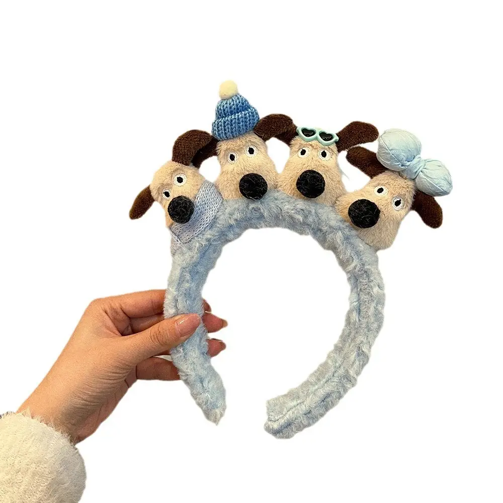 Plush Puppy Hair Band for Women Winter Warm Accessories - Image 9