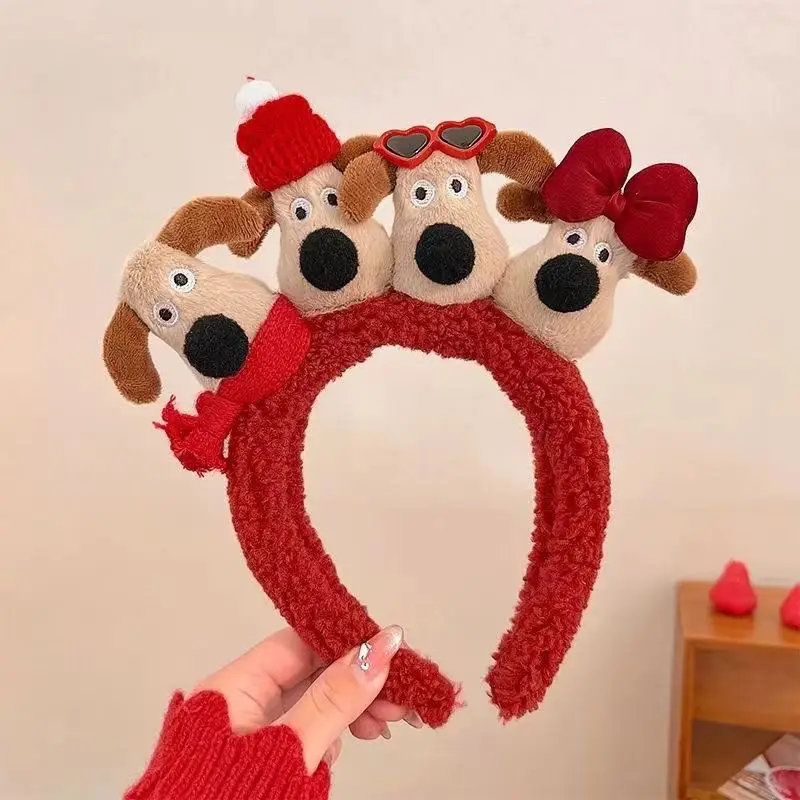 Plush Puppy Hair Band for Women Winter Warm Accessories - Image 4