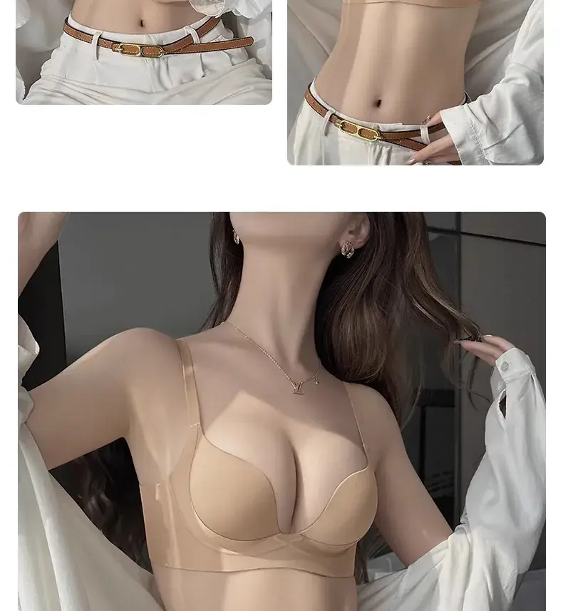 Black Traceless Parammary Bra Set for Women Small — feature 30
