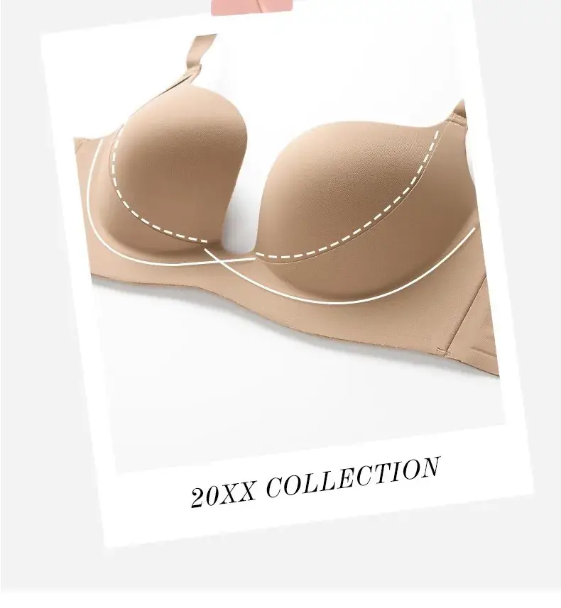 Black Traceless Parammary Bra Set for Women Small — feature 5