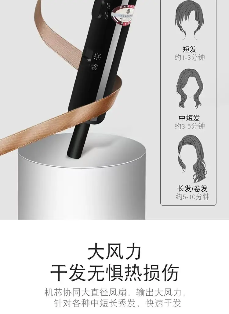 Green Wall-Mounted Hair Dryer for Bathroom Use — feature 4