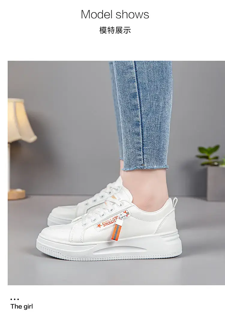 Women White Casual Sneakers with Thick Sole 2025 — feature 14