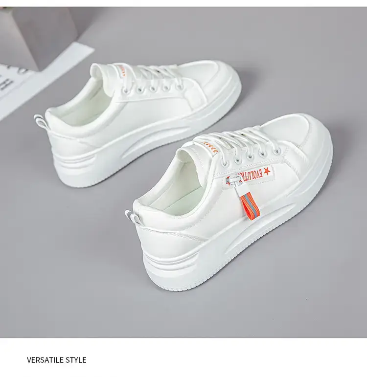 Women White Casual Sneakers with Thick Sole 2025 — feature 29