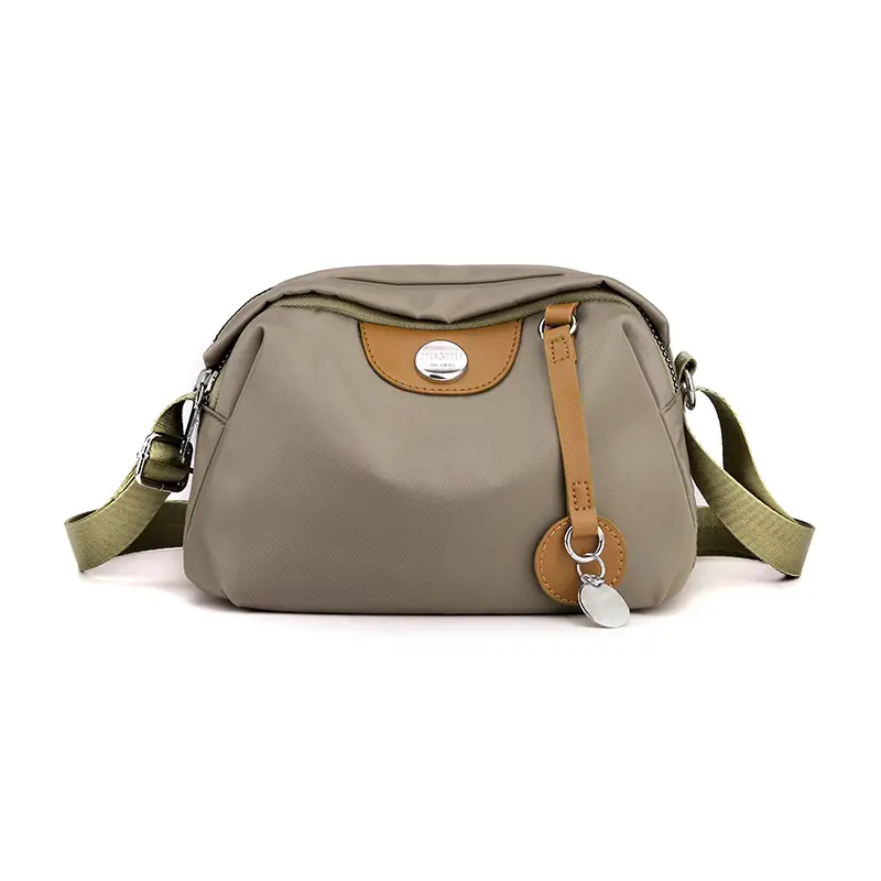Purple Nylon Shoulder Crossbody Bag for Women - Image 11