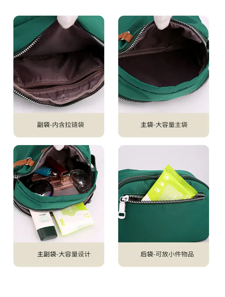 Purple Nylon Shoulder Crossbody Bag for Women — feature 10