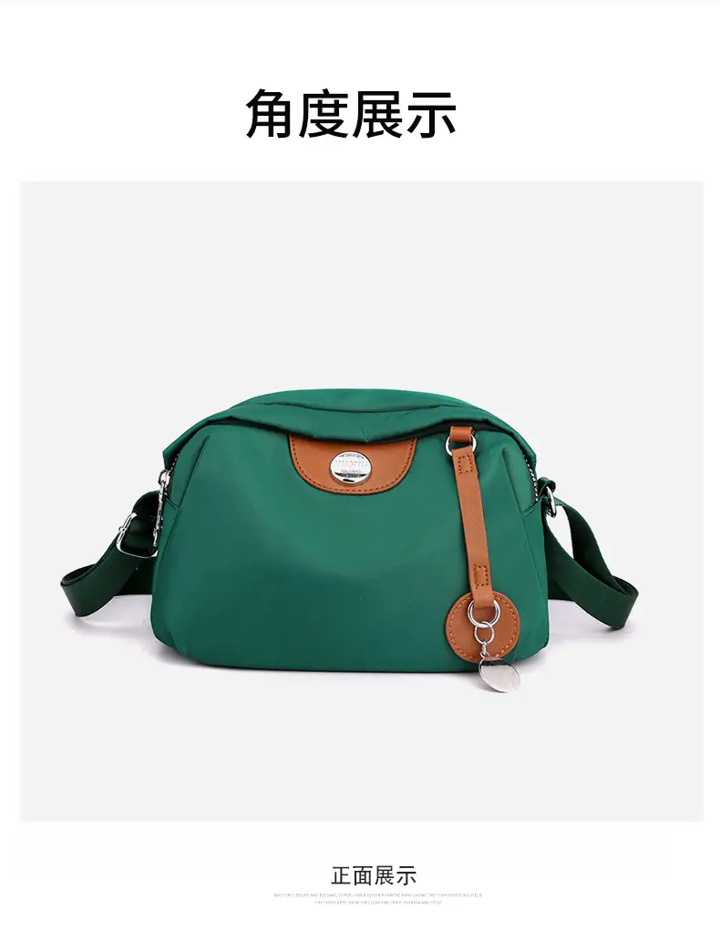 Purple Nylon Shoulder Crossbody Bag for Women — feature 22