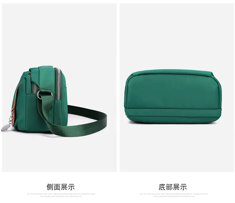 Purple Nylon Shoulder Crossbody Bag for Women — feature 25