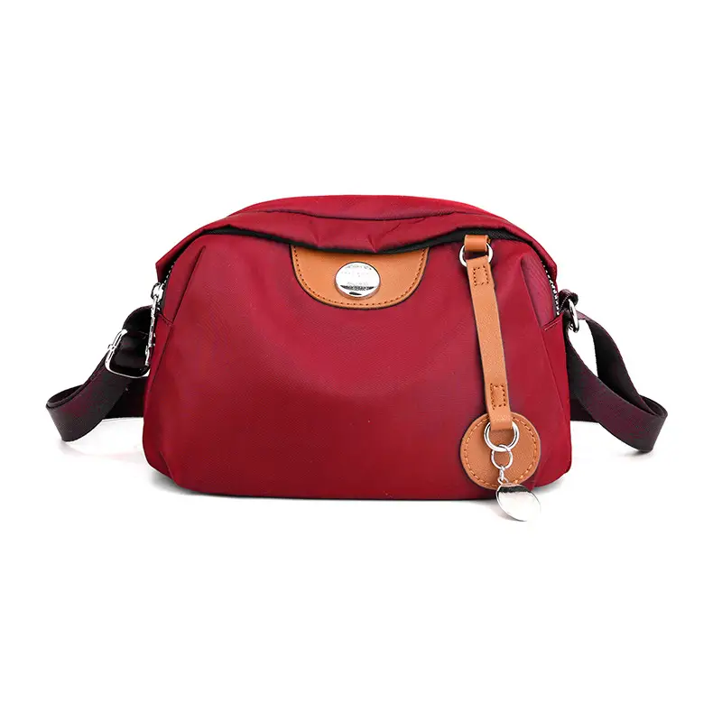 Purple Nylon Shoulder Crossbody Bag for Women - Image 3
