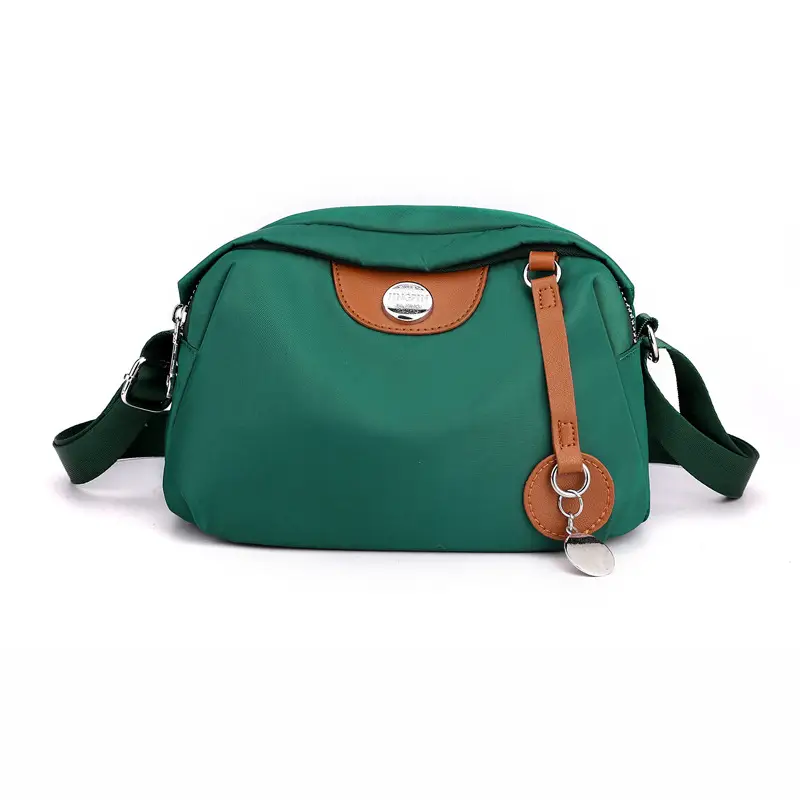Purple Nylon Shoulder Crossbody Bag for Women - Image 5